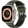 Strap-it® Strap-it Apple Watch sport gesp bandje (legergroen/zwart) Strap-it® Strap-it Apple Watch sport gesp bandje (legergroen/zwart)