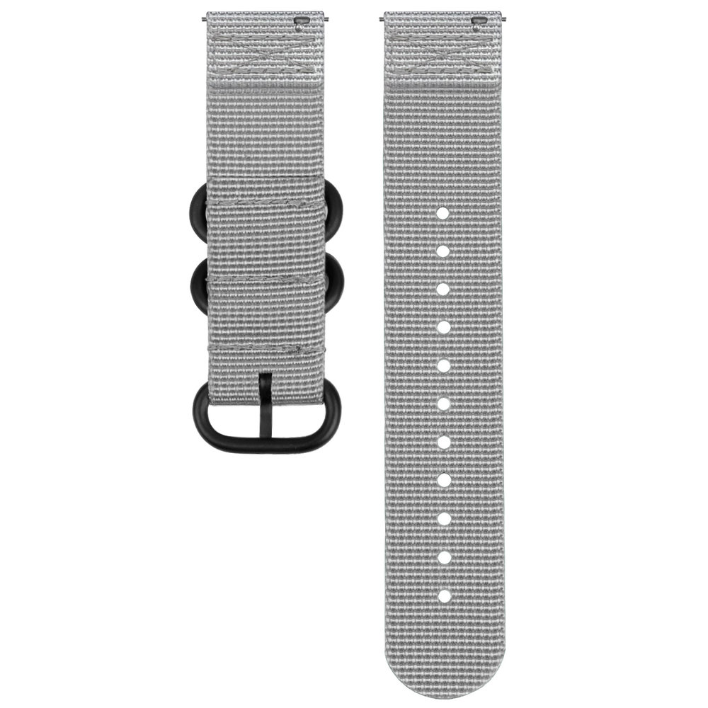 Strap-it® Strap-it Samsung Galaxy Watch 5 Pro nylon gesp band (grijs)