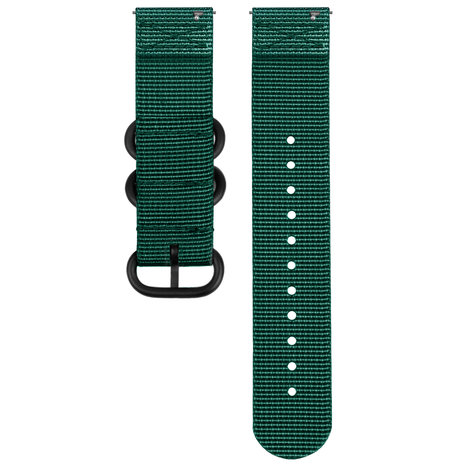 Strap-it® Strap-it Huawei Watch GT Runner nylon gesp bandje (donkergroen)