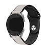 Strap-it® Strap-it Samsung Galaxy Watch 4 40mm leren hybrid bandje (wit) Strap-it® Strap-it Samsung Galaxy Watch 4 40mm leren hybrid bandje (wit)