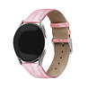 Strap-it® Strap-it Samsung Galaxy Watch 4 44mm leather crocodile grain band (roze) Strap-it® Strap-it Samsung Galaxy Watch 4 44mm leather crocodile grain band (roze)
