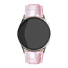 Strap-it® Strap-it Samsung Galaxy Watch 4 Classic 42mm leather crocodile grain band (roze) Strap-it® Strap-it Samsung Galaxy Watch 4 Classic 42mm leather crocodile grain band (roze)