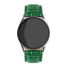Strap-it® Strap-it Samsung Gear S3 leather crocodile grain band (groen) Strap-it® Strap-it Samsung Gear S3 leather crocodile grain band (groen)