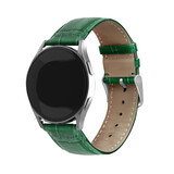Strap-it® Polar Grit X leather crocodile grain band (groen) Strap-it® Polar Grit X leather crocodile grain band (groen)