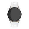Strap-it® Strap-it Samsung Galaxy Watch 4 Classic 42mm leather crocodile grain band (wit) Strap-it® Strap-it Samsung Galaxy Watch 4 Classic 42mm leather crocodile grain band (wit)
