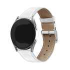 Strap-it® Strap-it Samsung Galaxy Watch 3 45mm leather crocodile grain band (wit)
