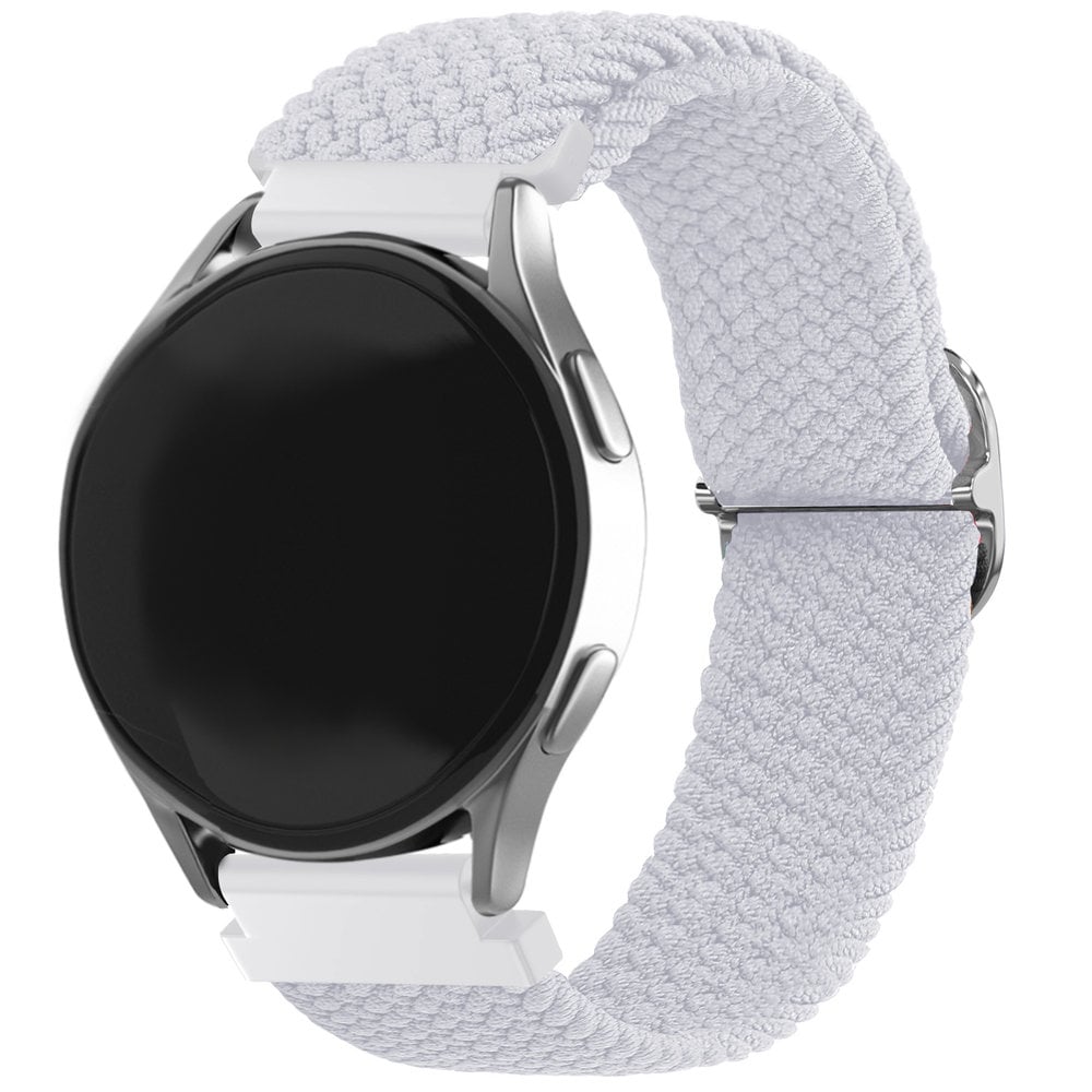 Strap-it® Strap-it Samsung Galaxy Watch 5 40mm verstelbaar geweven bandje (wit)