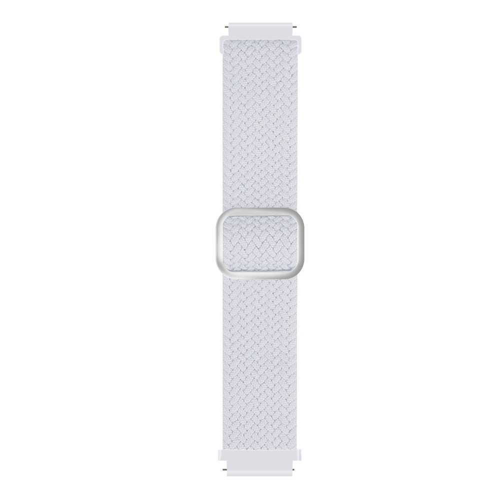 Strap-it® Strap-it Samsung Galaxy Watch 5 Pro verstelbaar geweven bandje (wit)