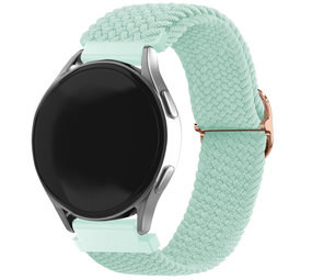 Strap-it® Samsung Galaxy Watch 5 44mm verstelbaar geweven bandje (turquoise)