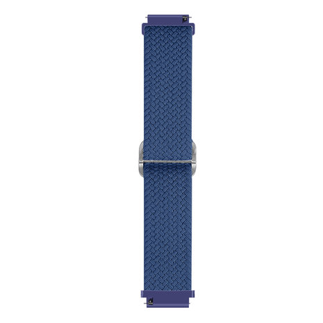 Strap-it® Strap-it Samsung Galaxy Watch 4 40mm verstelbaar geweven bandje (blauw)