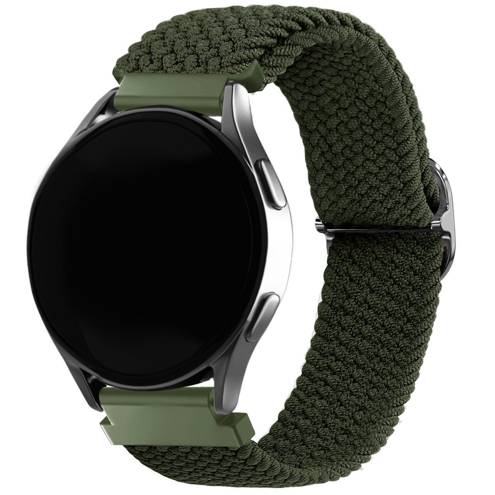 Strap-it® Strap-it Huawei Watch GT 2 verstelbaar geweven bandje (groen)