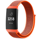 Strap-it® Fitbit Charge 4 nylon band (oranje)