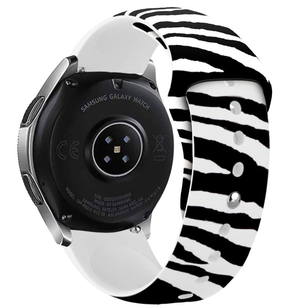 Strap-it® Strap-it Wild Zebra Samsung Galaxy Watch 4 Classic 42mm bandje