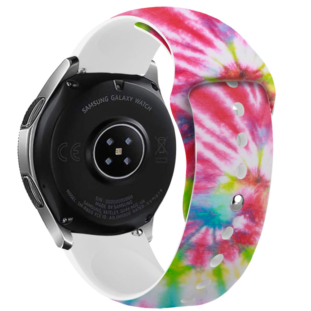 Strap-it® Strap-it Tie-Dye Samsung Galaxy Watch 4 Classic 42mm bandje