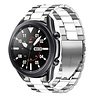 Strap-it® Strap-it Samsung Galaxy Watch 3 45mm stalen band (zilver/wit) Strap-it® Strap-it Samsung Galaxy Watch 3 45mm stalen band (zilver/wit)