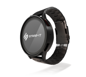 Strap-it® Polar Grit X Pro titanium grain band (zwart) Strap-it® Polar Grit X Pro titanium grain band (zwart)