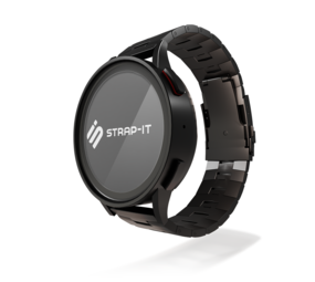 Strap-it® Xiaomi Watch S1 titanium grain band (zwart)