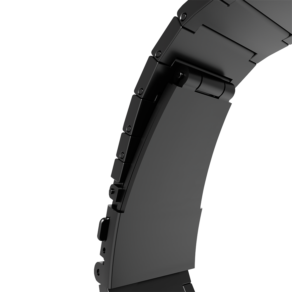 Strap-it® Strap-it Apple Watch luxe titanium bandje (donkergrijs)