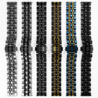 Strap-it® Strap-it Polar Ignite 3 duo stalen schakel bandje (zwart/zilver) Strap-it® Strap-it Polar Ignite 3 duo stalen schakel bandje (zwart/zilver)