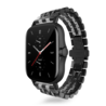 Strap-it® Strap-it Amazfit GTS 2 duo stalen schakel band (zwart/zilver) Strap-it® Strap-it Amazfit GTS 2 duo stalen schakel band (zwart/zilver)