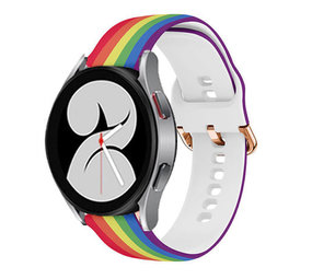 Strap-it® Taste the Rainbow Samsung Galaxy Watch 4 40mm bandje Strap-it® Taste the Rainbow Samsung Galaxy Watch 4 40mm bandje
