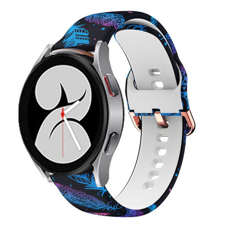 Strap-it® Strap-it Funky Feather Samsung Galaxy Watch 4 40mm bandje