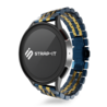 Strap-it© Strap-it Amazfit GTR 3 (Pro) duo stalen schakel band (blauw/goud) Strap-it© Strap-it Amazfit GTR 3 (Pro) duo stalen schakel band (blauw/goud)