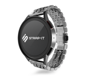 Xiaomi Mi Watch duo stalen schakel band (zilver) Xiaomi Mi Watch duo stalen schakel band (zilver)