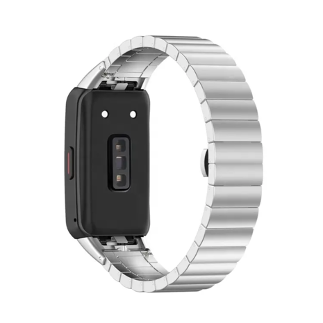 Strap-it® Strap-it Huawei Band 6 metalen bandje (zilver)