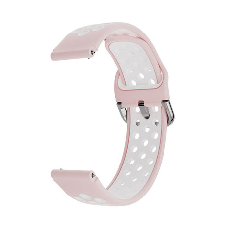 Strap-it® Strap-it ID205L sport bandje (lichtroze/wit) Strap-it® Strap-it ID205L sport bandje (lichtroze/wit)