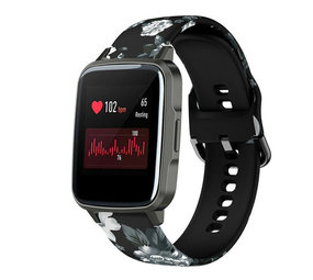 Strap-it® Grey Flower ID205L bandje