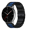 Strap-it® Strap-it Amazfit GTR 2 stalen band (zwart/blauw) Strap-it® Strap-it Amazfit GTR 2 stalen band (zwart/blauw)