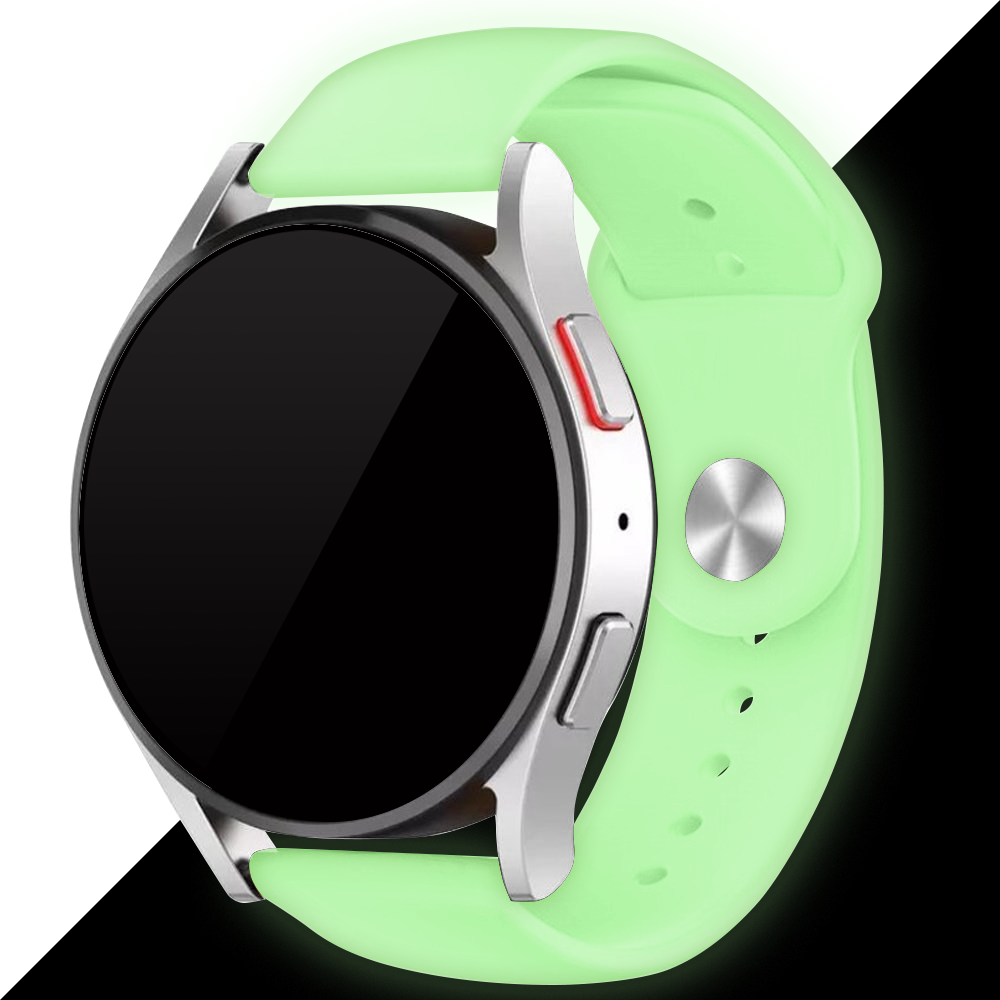 Strap-it® Strap-it Samsung Gear Sport lichtgevend siliconen bandje (lime)