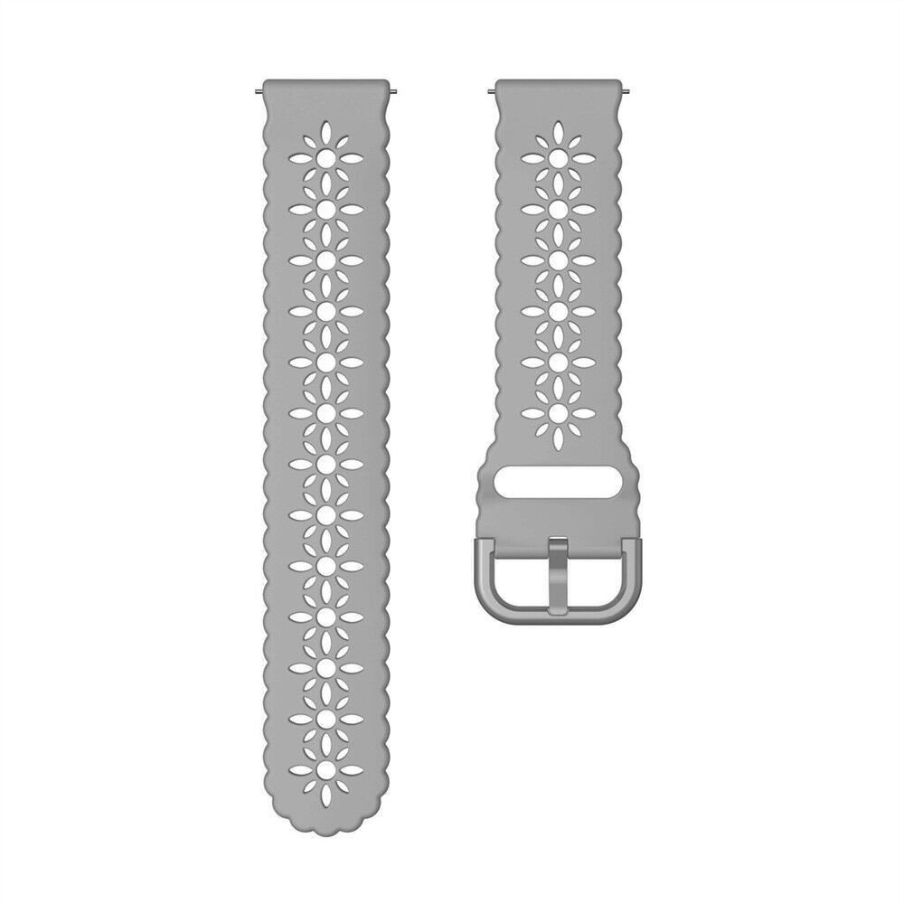 Strap-it® Strap-it Samsung Galaxy Watch 4 40mm siliconen bandje met patroon (grijs)