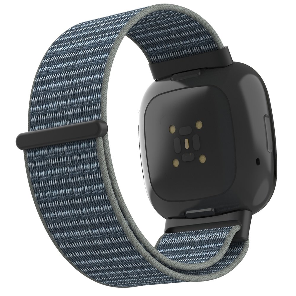 Strap-it® Strap-it Fitbit Sense 2 nylon bandje (grijs-groen) Strap-it® Strap-it Fitbit Sense 2 nylon bandje (grijs-groen)