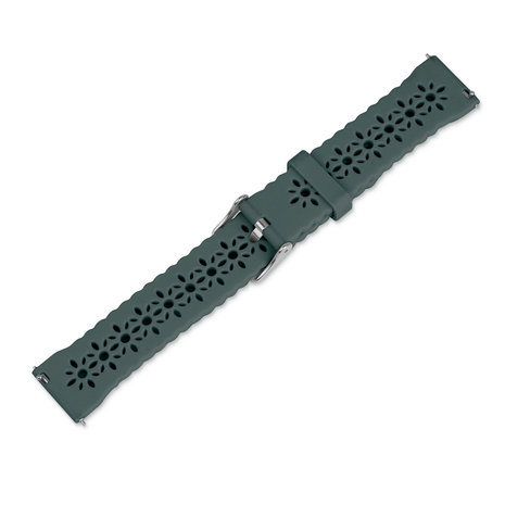 Strap-it® Strap-it Polar Ignite 2 siliconen bandje met patroon (dennengroen)