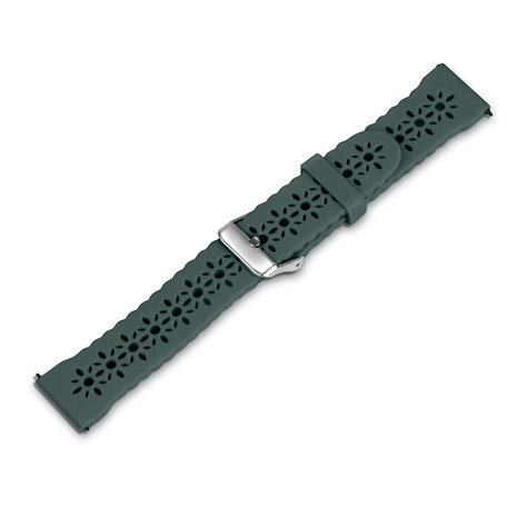 Strap-it® Strap-it Samsung Galaxy Watch 5 40mm siliconen bandje met patroon (dennengroen) Strap-it® Strap-it Samsung Galaxy Watch 5 40mm siliconen bandje met patroon (dennengroen)