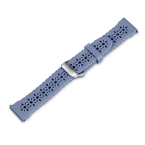 Strap-it® Strap-it Honor Magic Watch 2 42mm siliconen bandje met patroon (lavendel grijs)