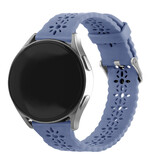 Strap-it® Huawei Watch GT 2 42mm siliconen bandje met patroon (lavendel grijs)