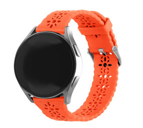 Strap-it® Polar Pacer siliconen bandje met patroon (oranje)