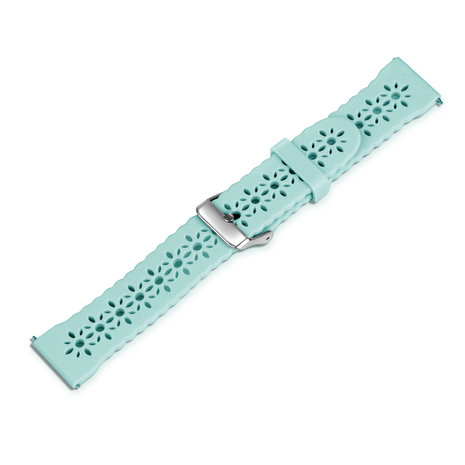 Strap-it® Strap-it Xiaomi Amazfit GTS siliconen bandje met patroon (blue sea green)