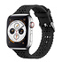 Apple Watch siliconen bandje met patroon (zwart)
