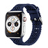 Apple Watch siliconen bandje met patroon (donkerblauw)