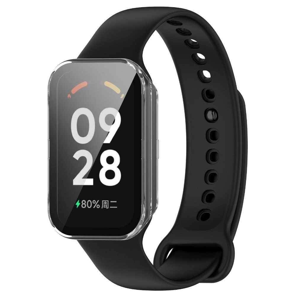 Strap-it® Strap-it Xiaomi Redmi Smart Band 2 PC case met glas (transparant) Strap-it® Strap-it Xiaomi Redmi Smart Band 2 PC case met glas (transparant)