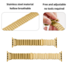Strap-it® Strap-it Apple Watch stalen loop bandje (goud) Strap-it® Strap-it Apple Watch stalen loop bandje (goud)