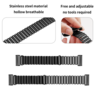Strap-it® Strap-it Fitbit Versa 4 stalen loop bandje (zwart) Strap-it® Strap-it Fitbit Versa 4 stalen loop bandje (zwart)
