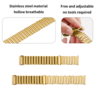 Strap-it® Strap-it Amazfit GTS 3 stalen loop bandje (goud) Strap-it® Strap-it Amazfit GTS 3 stalen loop bandje (goud)