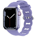 Strap-it® Apple Watch silicone chain band (lila)