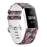 Strap-it® Blue Rose Fitbit Charge 3 / 4 bandje