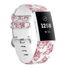Strap-it® Strap-it White Rose Fitbit Charge 3 / 4 bandje